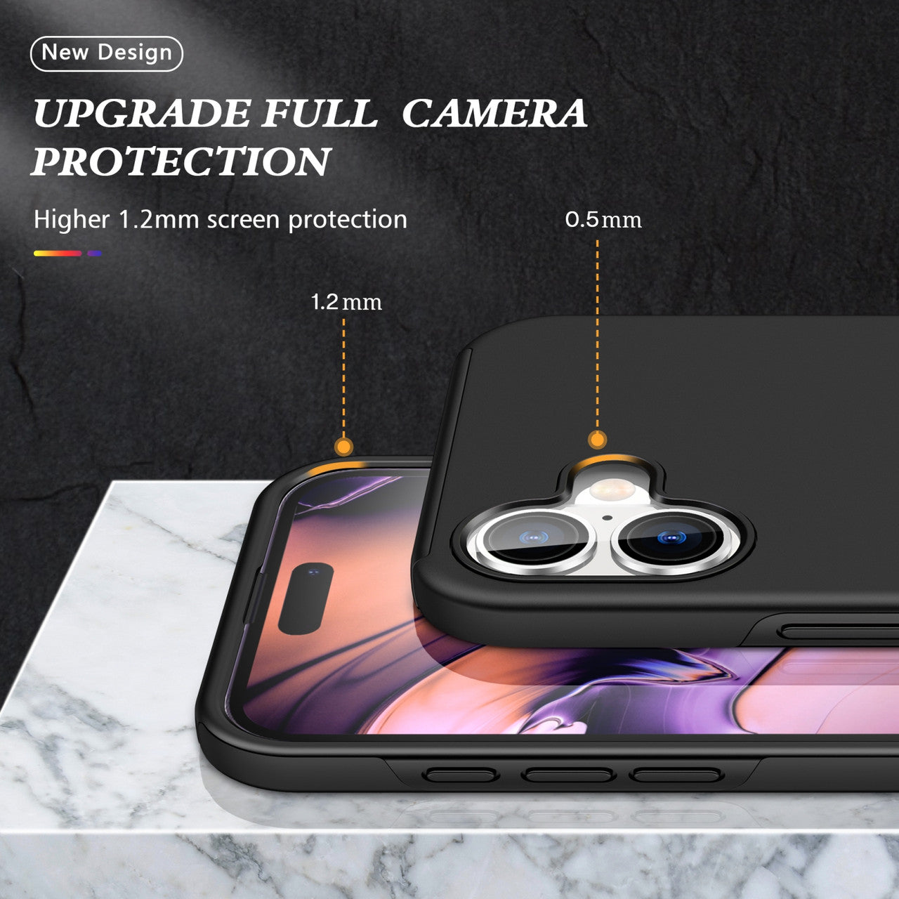 Coque hybride magnétique invisible pour iPhone 16 Plus Coque hybride magnétique invisible pour iPhone 16 Plus